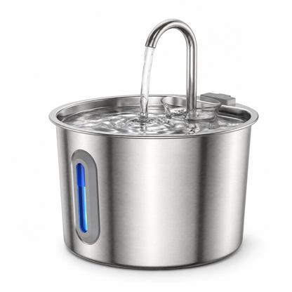 Fontanella per gatti in acciaio inox 2,2 L